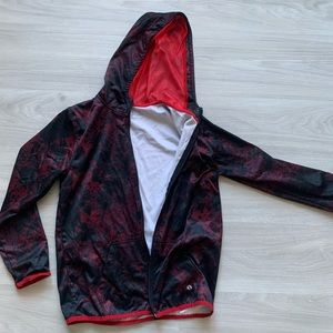 Boys Large 14/16 Xersion Lightweight Hooded Zip Up Jacket (fits XS in Women)